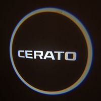 Подсветка в двери с логотипом KIA Cerato