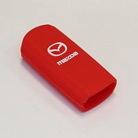 Силиконовый чехол для ключа зажигания Mazda Smart 3 кнопки красный