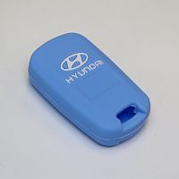 Силиконовый чехол для ключа зажигания Hyundai голубой