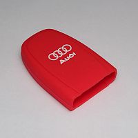Силиконовый чехол для ключа зажигания Audi SMART красный